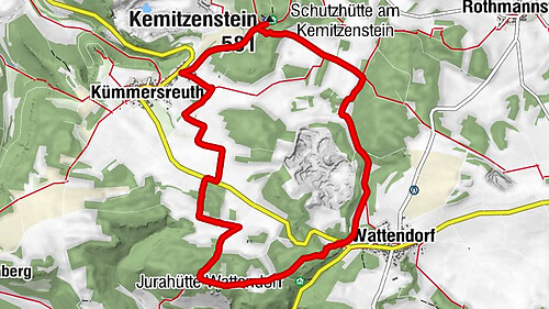 Rundweg Kemitzenstein - Wattendorf