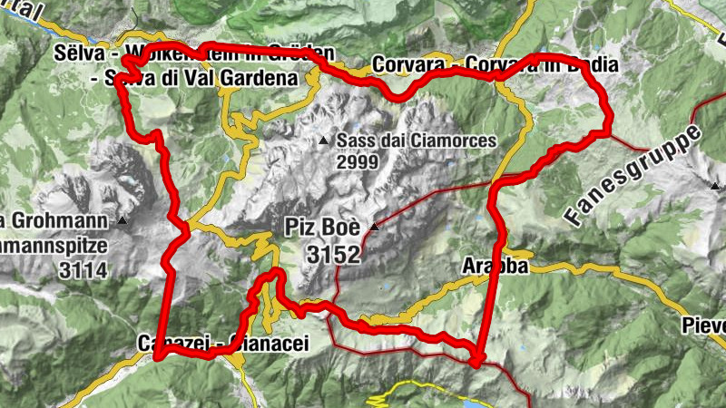 Sellaronda Mountainbike