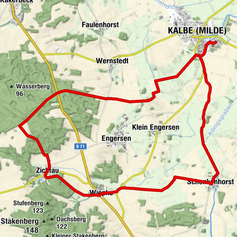 Around Kalbe (Milde) - A bike route into the Altmärkische Schweiz