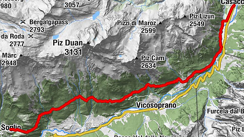 Casaccia nach Soglio