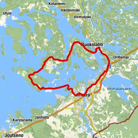 Four Island Cycling Route from Imatra
