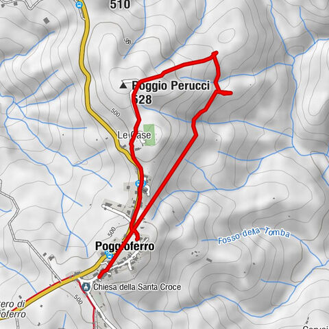 Poggioferro Rundweg durch den Wald 1, Provincia di Grosseto, Italien