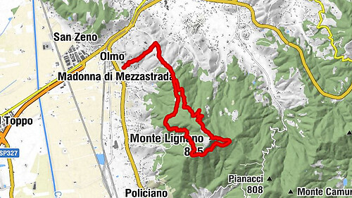 Bike&Trek Park Monte Lignano (Arezzo): anello Via Romea (VR) - CAI 551