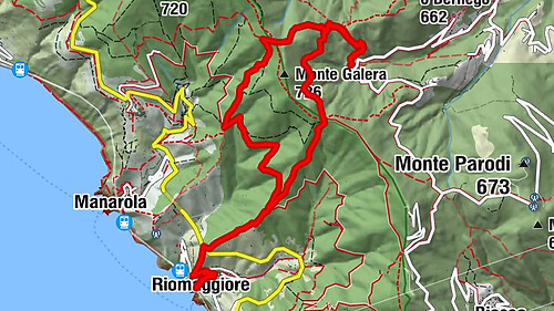 Codeglia nach Riomaggiore und Zurück