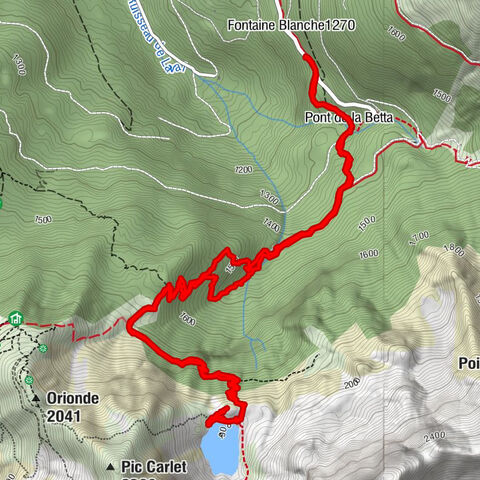 Pont de la Betta - lac de Crop