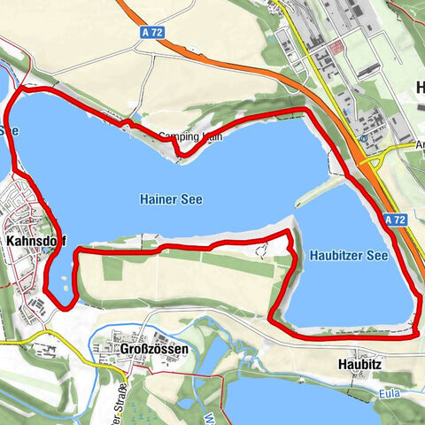 Hainer See Runde, Neukieritzsch, Sachsen/Deutschland