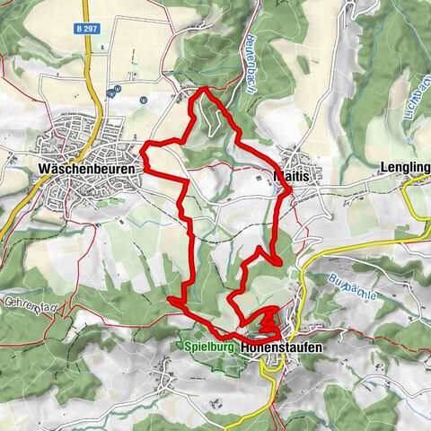 Löwenpfad "Staufer-Runde" - Barbarossa's traces before a dreamlike backdrop