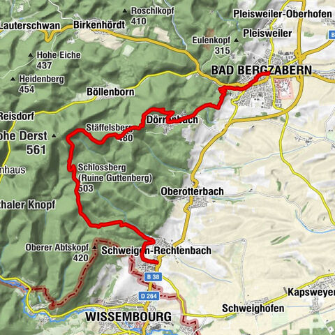 Palatinate Wine Trail stage 11 Bad Bergzabern - Schweigen-Rechtenbach