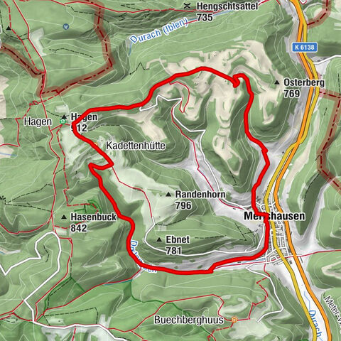 Nature trail Merishausen: Brown route