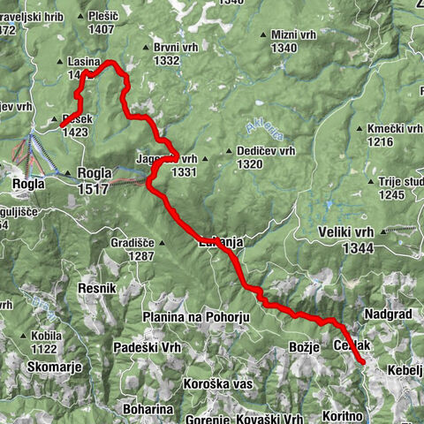 Cezlak - Pesek/Rogla