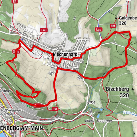 Hike into the Mechenhard vineyards