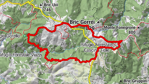 Sentiero anello dei Gorrei - Sentiero 533 in camminata