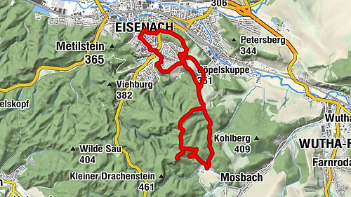 Circular hike to the Mosbacher Forest Bath near Eisenach - Thuringian Forest