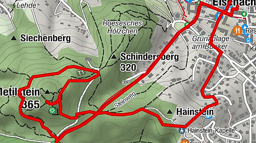 Circular hike to Metilstein, the local mountain of Eisenach - Thuringian Forest