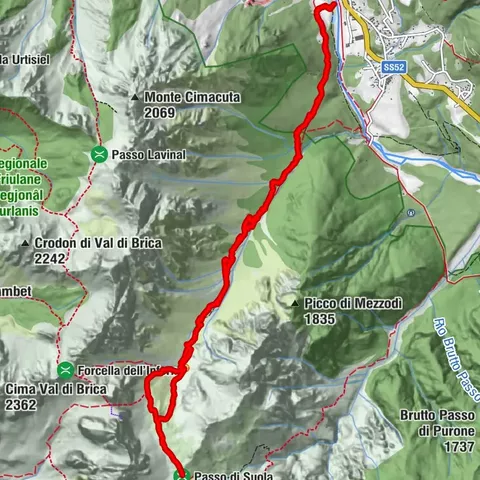 Rifugio Flaiban Pacherini and Passo di Suola