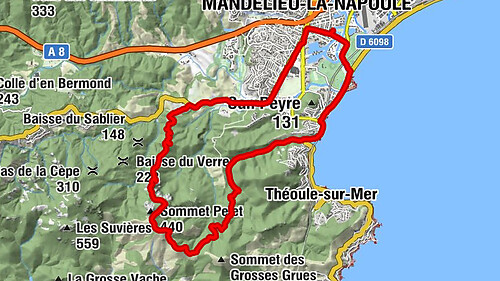 Tour vue panoramique dans l‘Esterel
