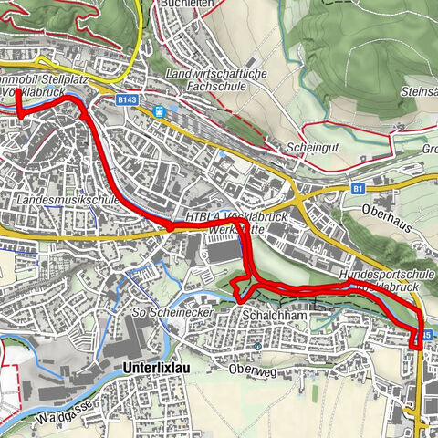 Rundweg Vöckla-/Agerufer: Wohlfühlstadt Vöcklabruck
