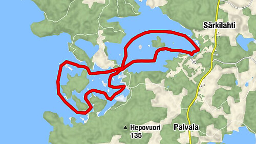 Särkilahti archipelago route, Sysmä