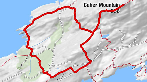 Aughaleigue Beg - Caher Mountain - Cahergal - Ballyroon