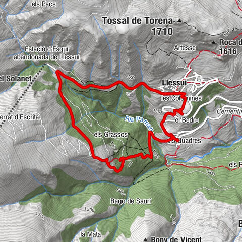 Seurí - Sant Víctor - Sant Esteve de Meneurí - Llessui