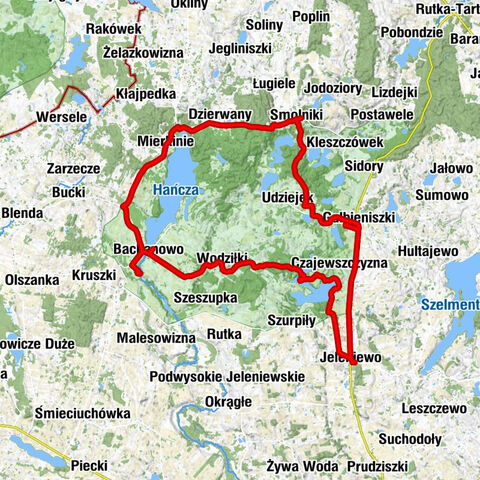 Jeleniewo - Góra Zamkowa - Cisowa Góra - Kościół pw. Najświętszego Serca Pana Jezusa