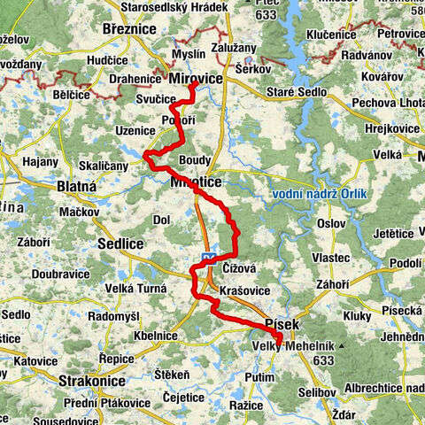 Mirovice - Kaple svatého Václava - Kostel Svatého Jiljí - Písek