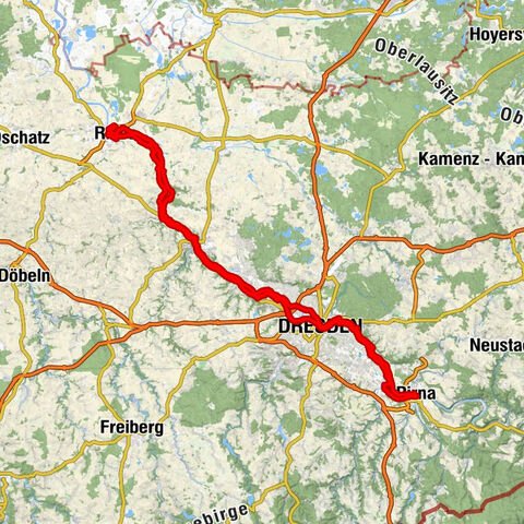 Dresden - Radebeul - Coswig - Meißen