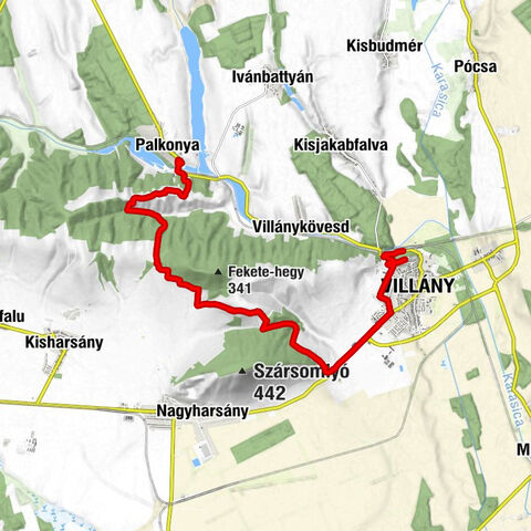 Pincefalu - Villány - Templom-hegy