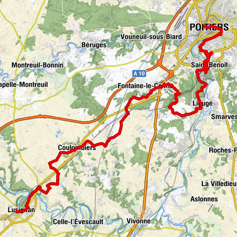 Lusignan - Église Notre-Dame-et-Saint-Junien - Église Notre-Dame - La Gare