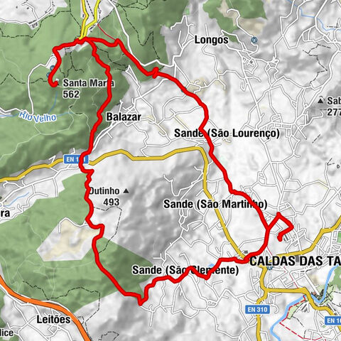 Caldas das Taipas - Ribeira - Sande (São Clemente) - Santa Marta