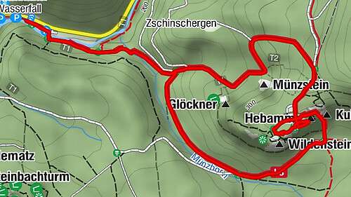 Bad Schandau - Münzstein - Blasketurm - Lichtenhainer Wasserfall