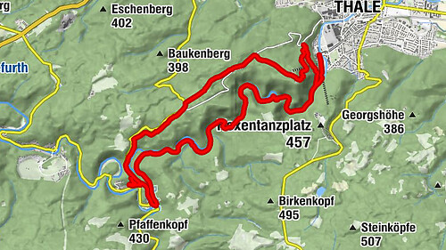 Thale - Schallhöhle - Gasthaus Königsruhe - Treseburg