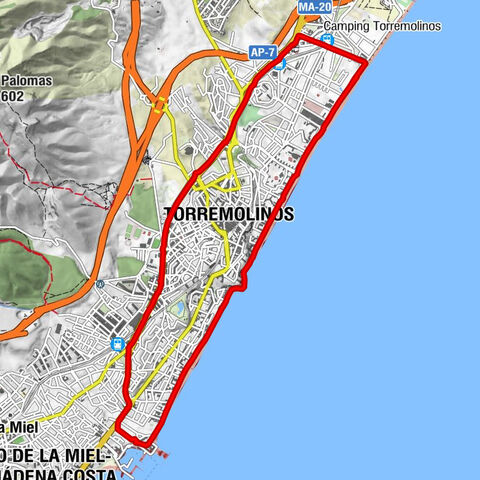 Arroyo de la Miel-Benalmádena Costa - Iglesia Virgen del Carmen - Punta de Torremolinos - Torremolinos