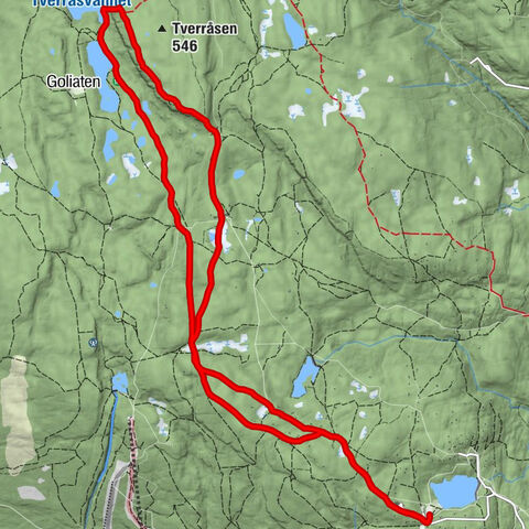 Lunneplassen - Goliaten - Tverken sportskapell - Klemmehøgda
