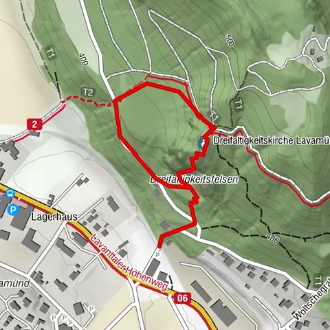 Lavamünd: Dreifaltigkeitsfelsen mászópark és mászóút