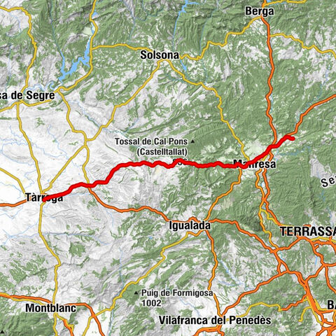 Tàrrega - Tossal de Miralles - Tossal de Sant Ramon - Artés