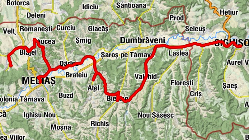 Bazna - Biserica ortodoxă - Biserica evanghelică - Biserica Mănăstirii Dominicane