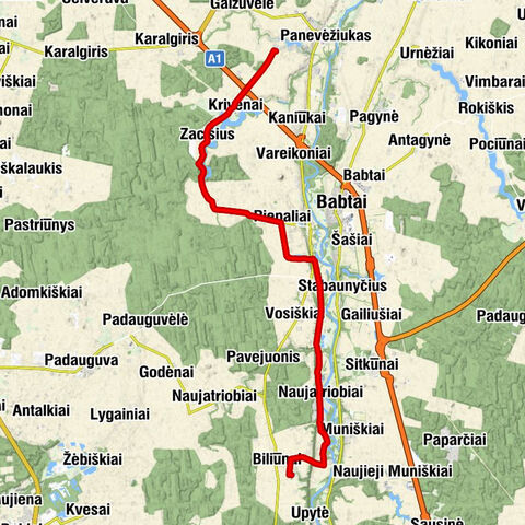 Babtų seniūnija - Krivėnai - Zacišius - Biliūnai