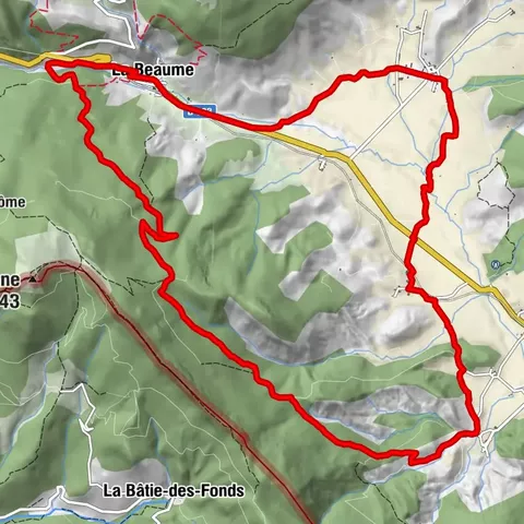 Fontaine de Bane (VTT n°16 rouge)