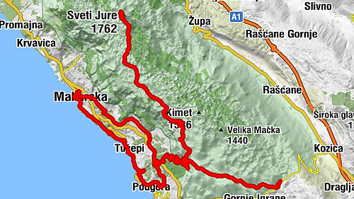 Gorinka - Planinska kuća Pod javorom - Kadulja - Sveti Jure