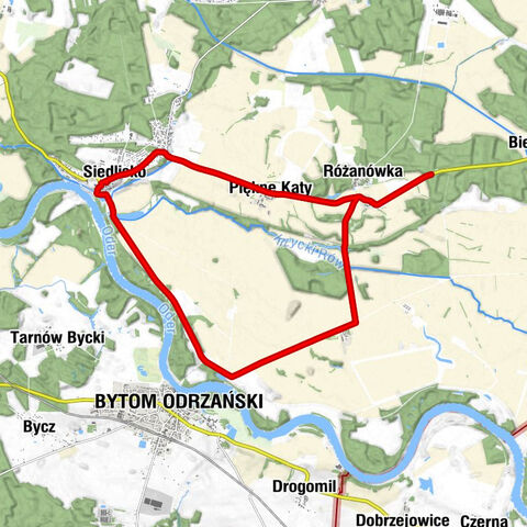 powiat nowosolski - Różanówka - Piękne Kąty - Bytom Odrzański