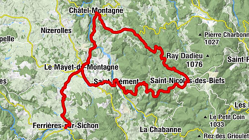 Auberge du Sichon - Église Saint-Jean-Baptiste - Église Saint-Denis - Ferrières-sur-Sichon