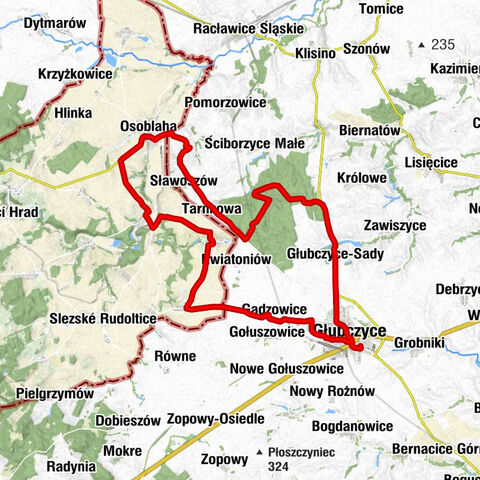 Głubczyce - sv. Antonína Paduánského (kaple) - Sv. Martina - Kościół pw. Narodzenia Najświętszej Maryi Panny