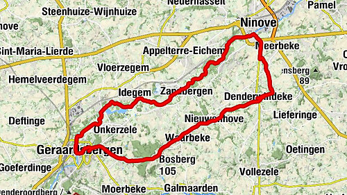 Denderwindeke - Sint-Bartholomeuskerk - Oudeberg - Bosberg