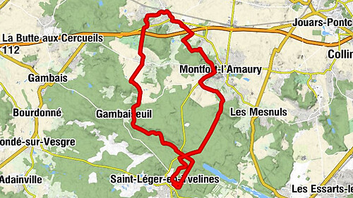 Garancières - La Queue - La Queue-les-Yvelines - Le Bois Baron - Montfort-l'Amaury