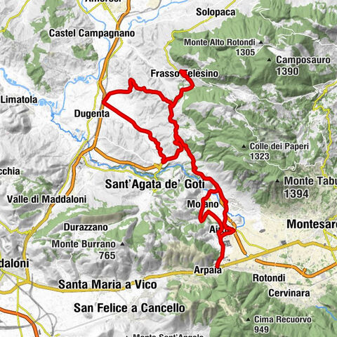 Arpaia - Airola - Sant'Agata - Chiesa di San Pietro - Chiesa di San Vito - Chiesa di Santa Giuliana