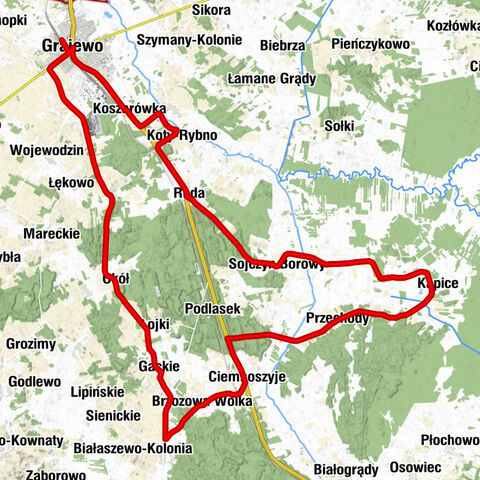 Grajewo - Kaplica klasztorna - Kościół pw. Świętych Apostołów Piotra i Pawła - Kaplica filialna