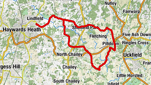 Haywards Heath - Lindfield - Walstead - Sheffield Park