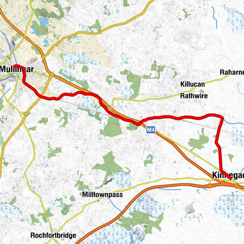 Kinnegad - D'Arcy's Bridge - Thomastown - Mullingar