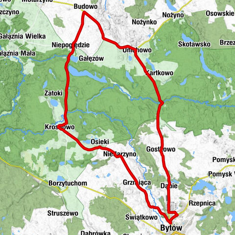 Grzmiąca - Przyborzyce - Bytów - Dąbie